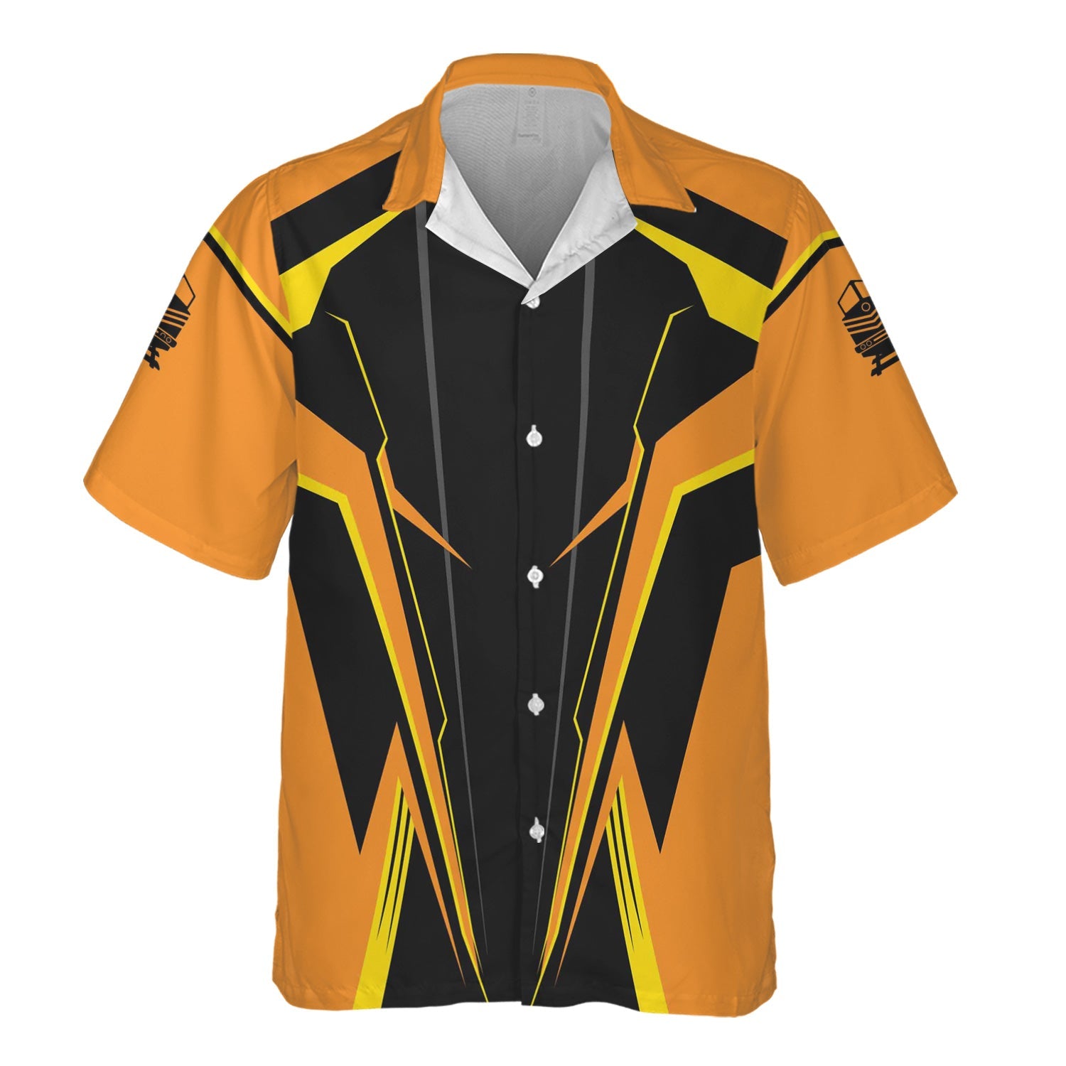 Railspirit Personalized Genesee & Wyoming Inc. Railroad Hawaiian Shirt Lightning-Edge Design Train Shirt For Railroad Lovers