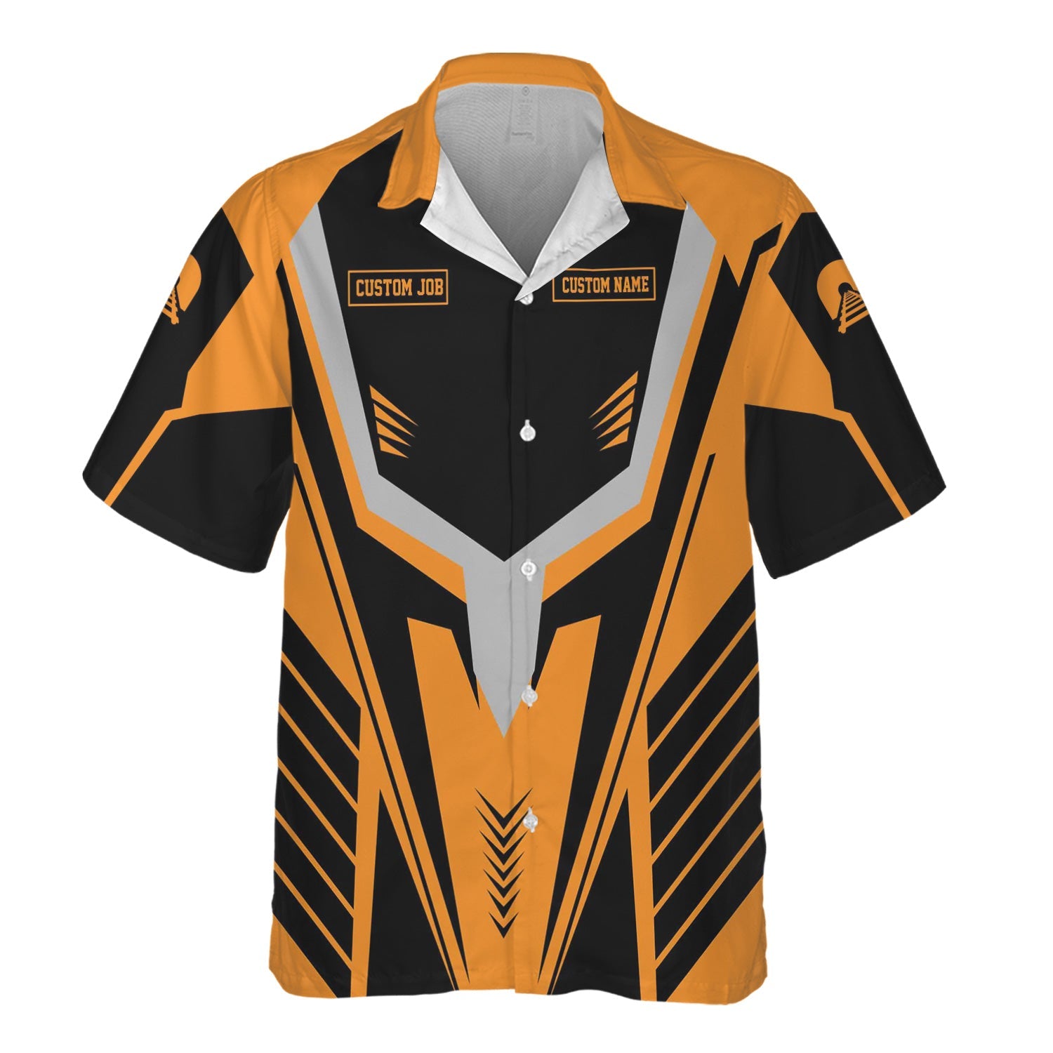 Railspirit Personalized Genesee & Wyoming Inc. Railroad Hawaiian Shirt Workwear-Inspired with Custom Position Train Shirt