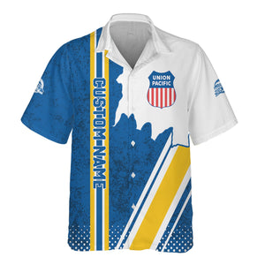 Railspirit Personalized Union Pacific Railroad Hawaiian Shirt Big Boy All Over Printed Unisex Shirt