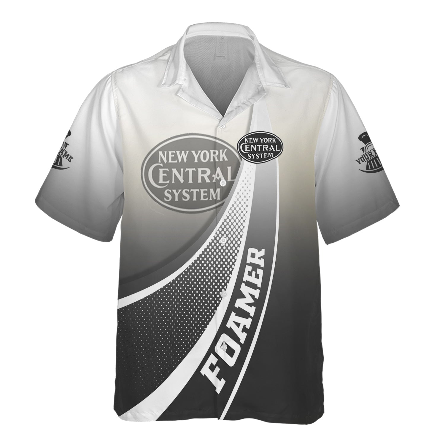 Railspirit Personalized New York Central Railroad Hawaiian Shirt Railway-Themed Style Shirt Gift Idea For Trainspotter