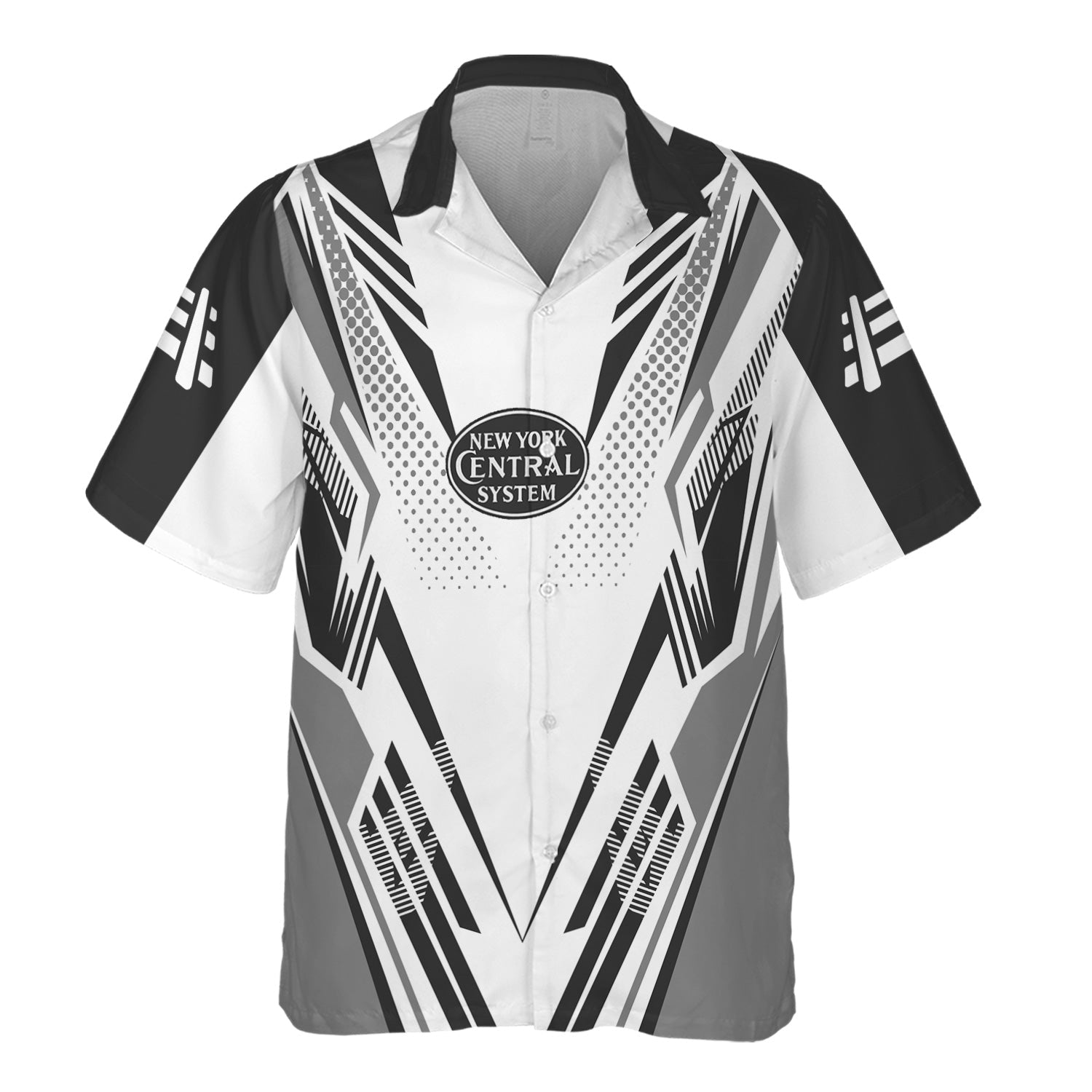 Railspirit Personalized New York Central Railroad Hawaiian Shirt Railroad Tribute Design Train Shirt for Train Lovers