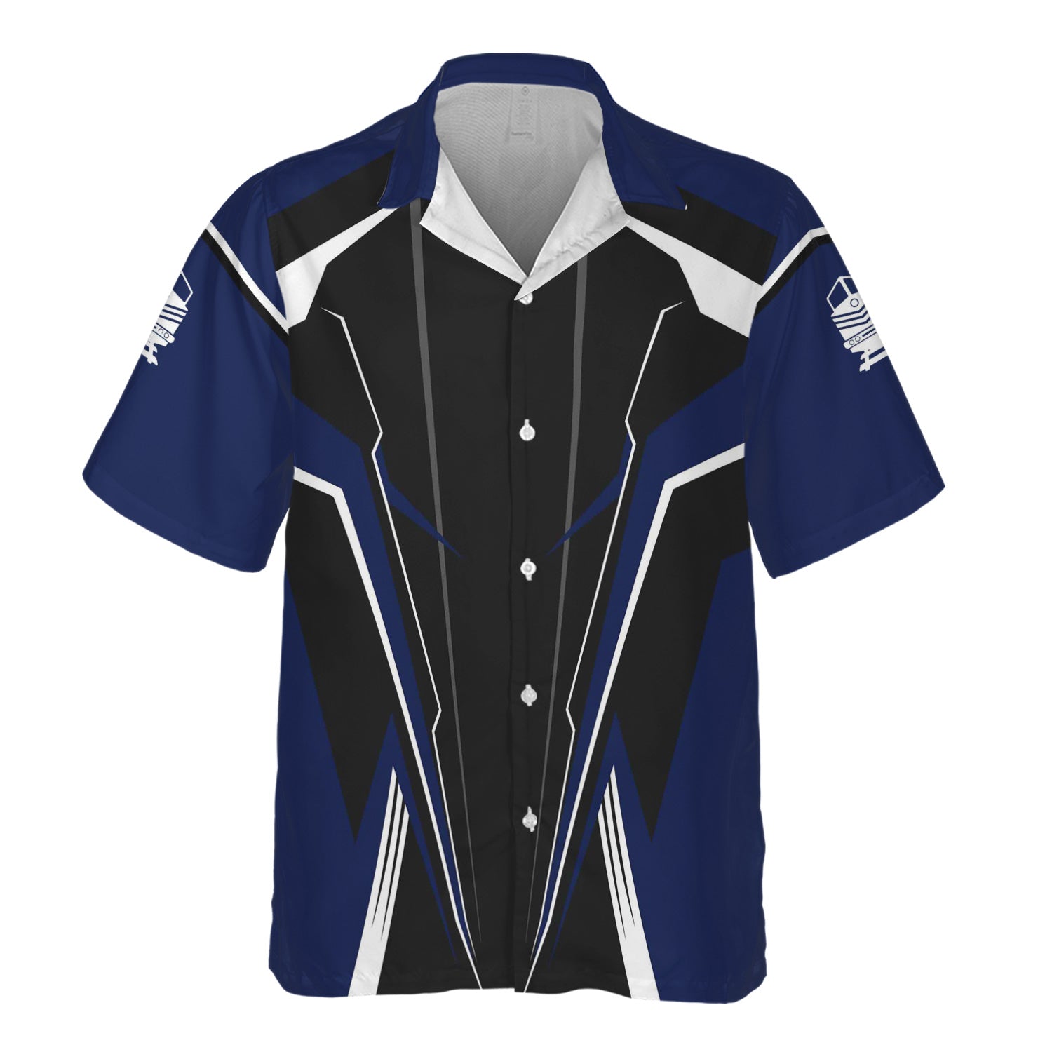 Railspirit Personalized Baltimore and Ohio Railroad Hawaiian Shirt Lightning-Edge Design B&O Train Shirt For Railroad Lovers