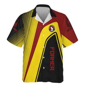 Railspirit Personalized Great Northern Railway Hawaiian Shirt Vibrant Striking Style GNR Shirt For Rail Enthusiasts