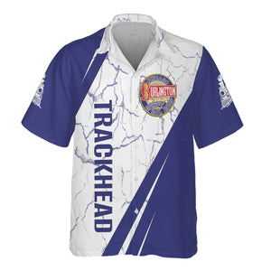 Railspirit Personalized Chicago, Burlington and Quincy Railroad Hawaiian Shirt Crackle Texture Style Shirt For Trackhead