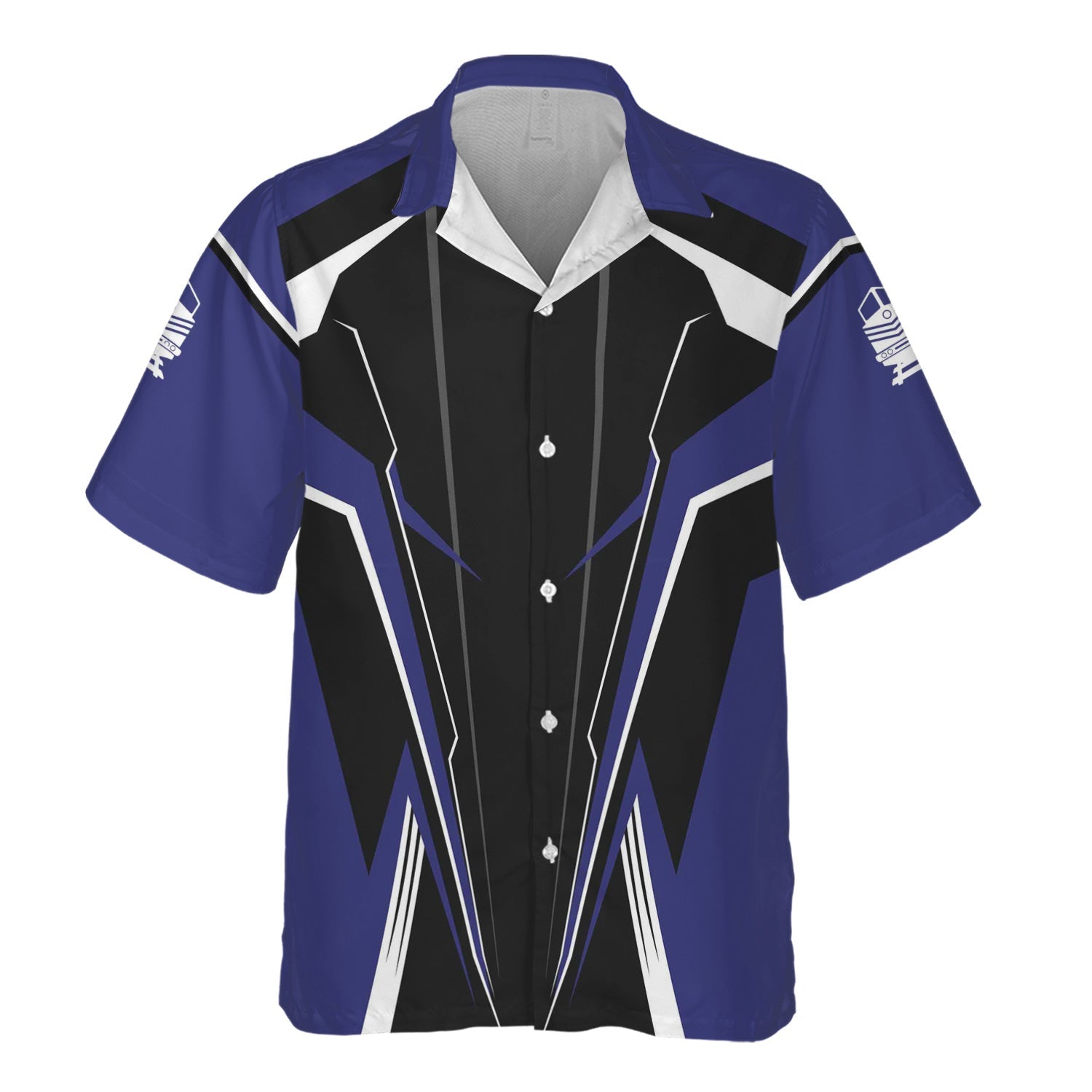 Railspirit Personalized Chicago, Burlington and Quincy Railroad Hawaiian Shirt Lightning-Edge Design Train Shirt For Railroad Lovers