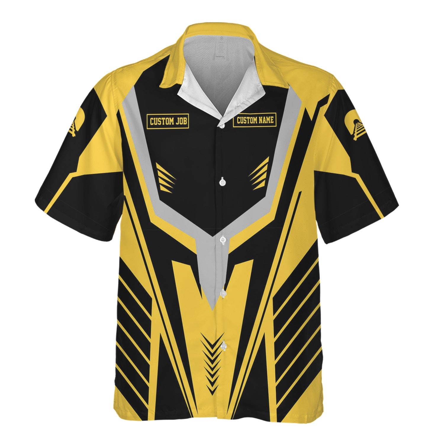 Railspirit Personalized Erie Railroad Hawaiian Shirt Workwear-Inspired with Custom Position Train Shirt
