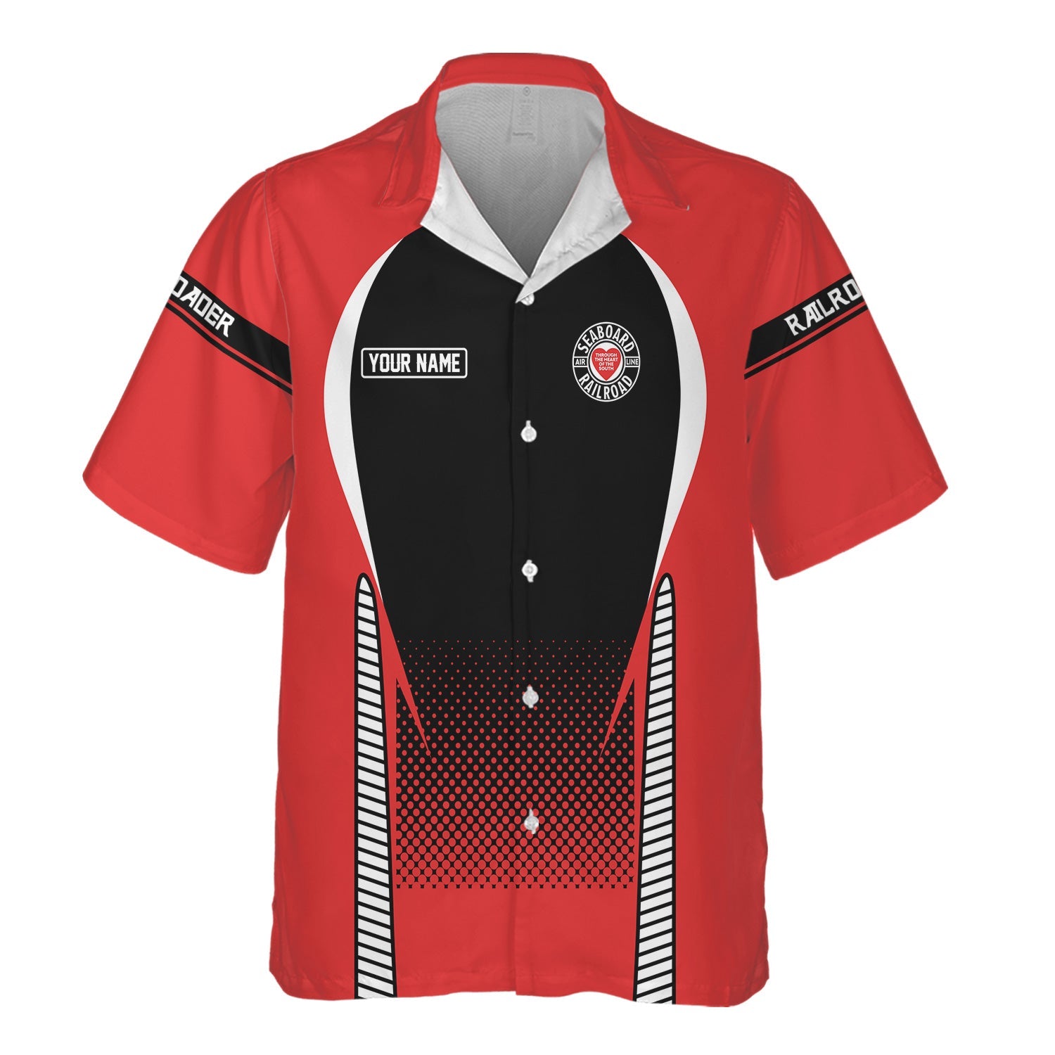 Railspirit  Personalized  Seaboard Air Line Railroad Hawaiian Shirt  Stress Is Caused By Not Having Enough Trains  Shirt All Over Print