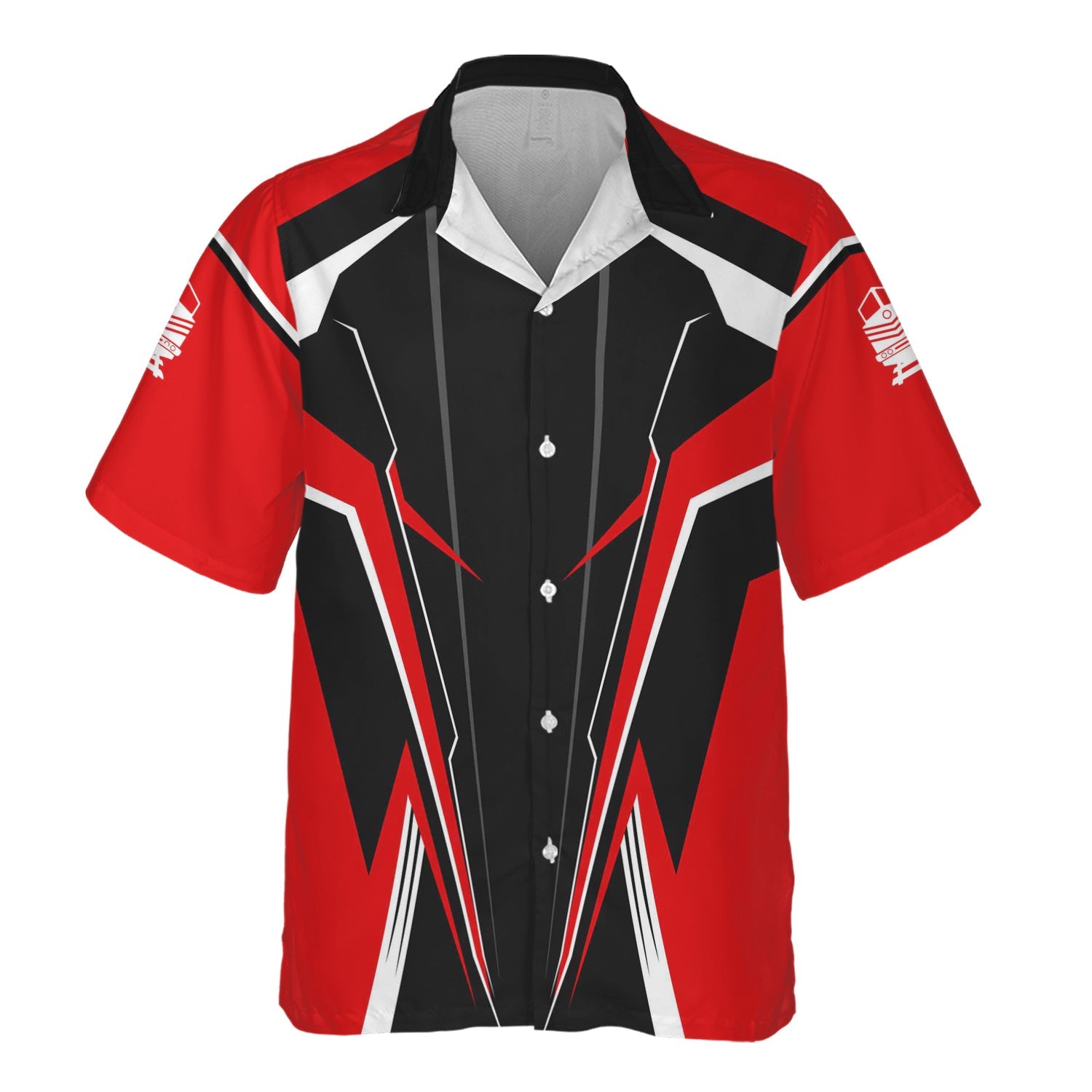 Railspirit Personalized Atlantic Coast Line Railroad Hawaiian Shirt Lightning-Edge Design Train Shirt For Railroad Lovers