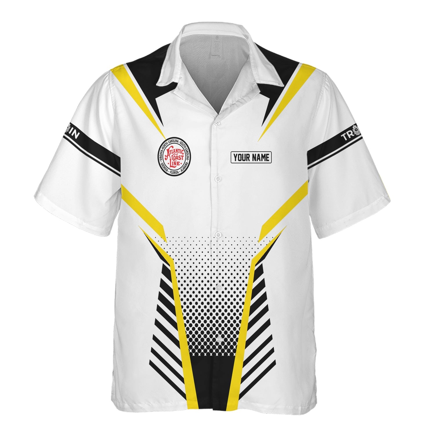 Railspirit Personalized Atlantic Coast Line Railroad Hawaiian Shirt Unisex Train Shirt All Over Print