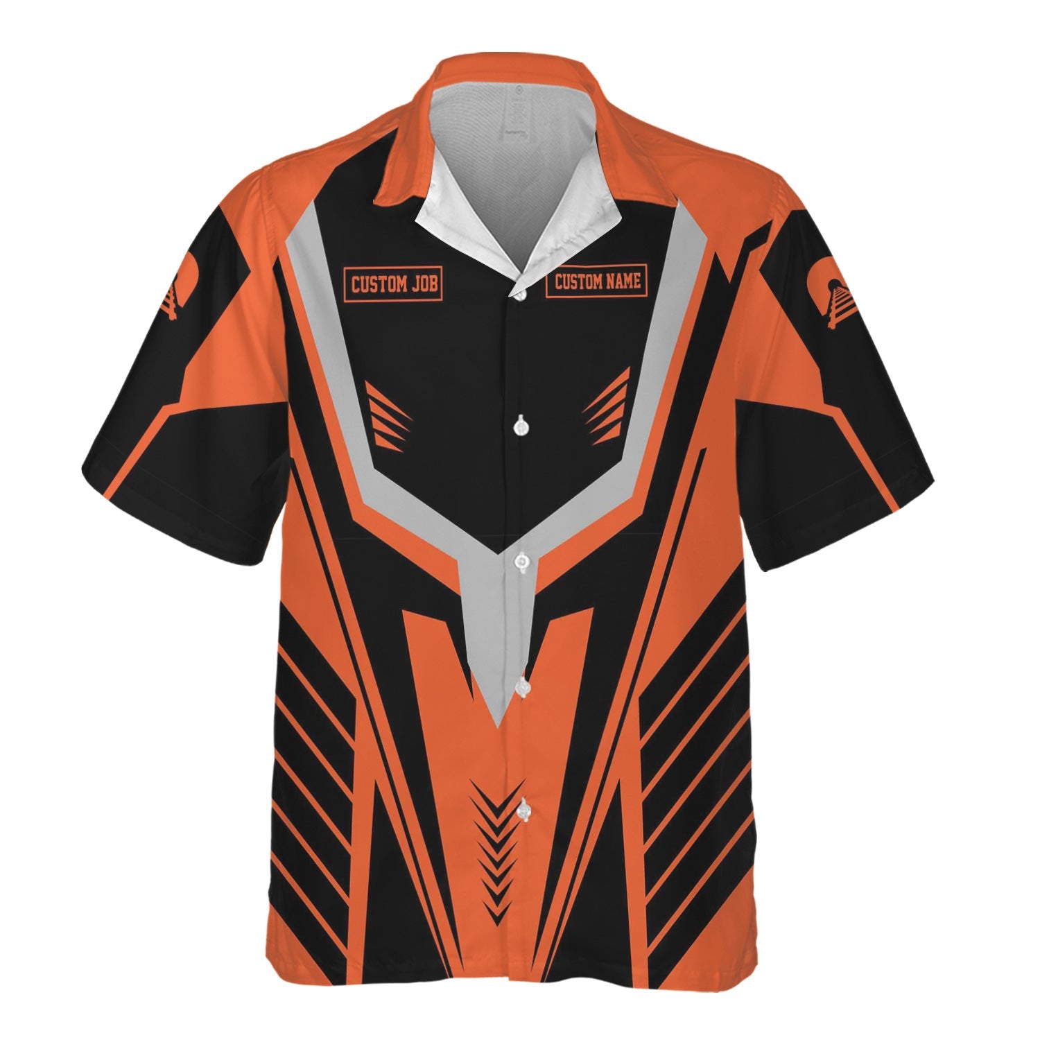 Railspirit Personalized Illinois Central Railroad Hawaiian Shirt Workwear-Inspired with Custom Position Train Shirt