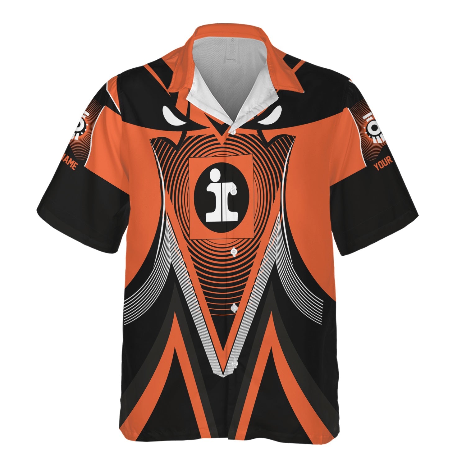 Railspirit Personalized Illinois Central Railroad Hawaiian Shirt Vibrant Graphic Pattern Shirt For Train Enthusiasts