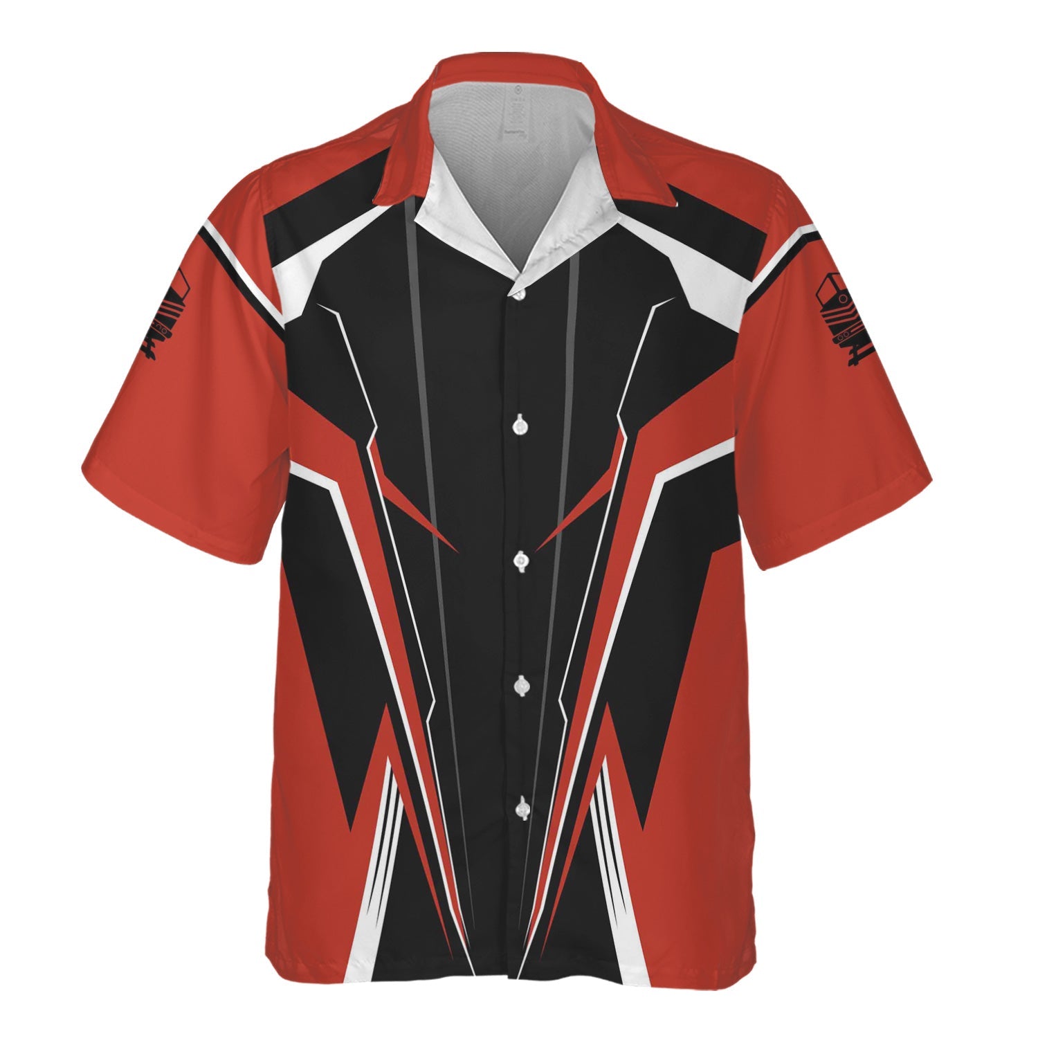 Railspirit Personalized Chicago and North Western Railway Hawaiian Shirt Lightning-Edge Design Train Shirt For Railroad Lovers