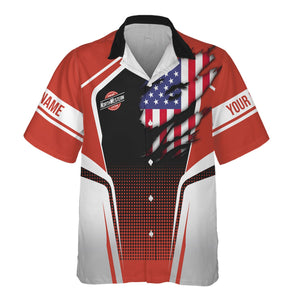 Railspirit Personalized Chicago and North Western Railway Hawaiian Shirt American Eagle Vintage Train Shirt