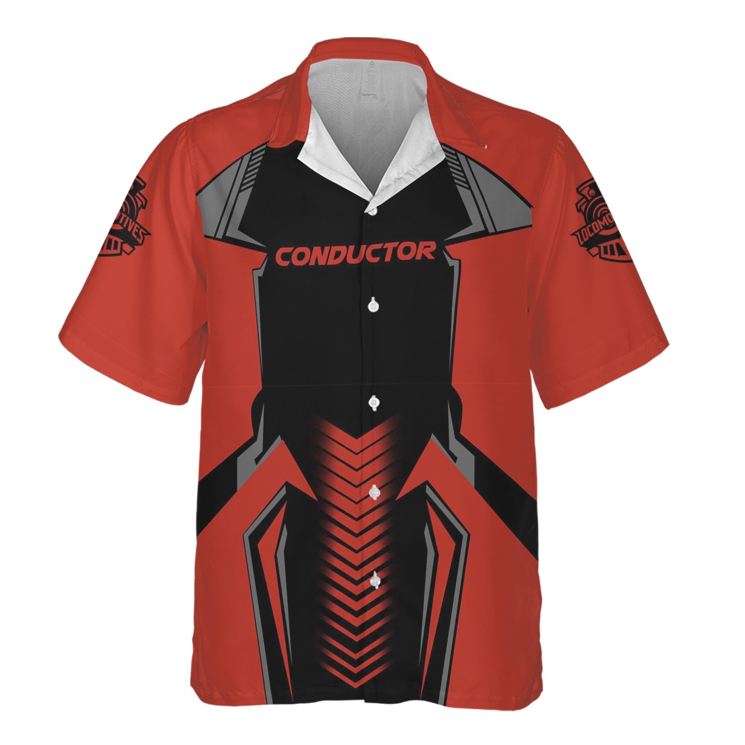 Railspirit Personalized Chicago and North Western Railway Hawaiian Shirt Standout Style with Custom Position Train Shirt