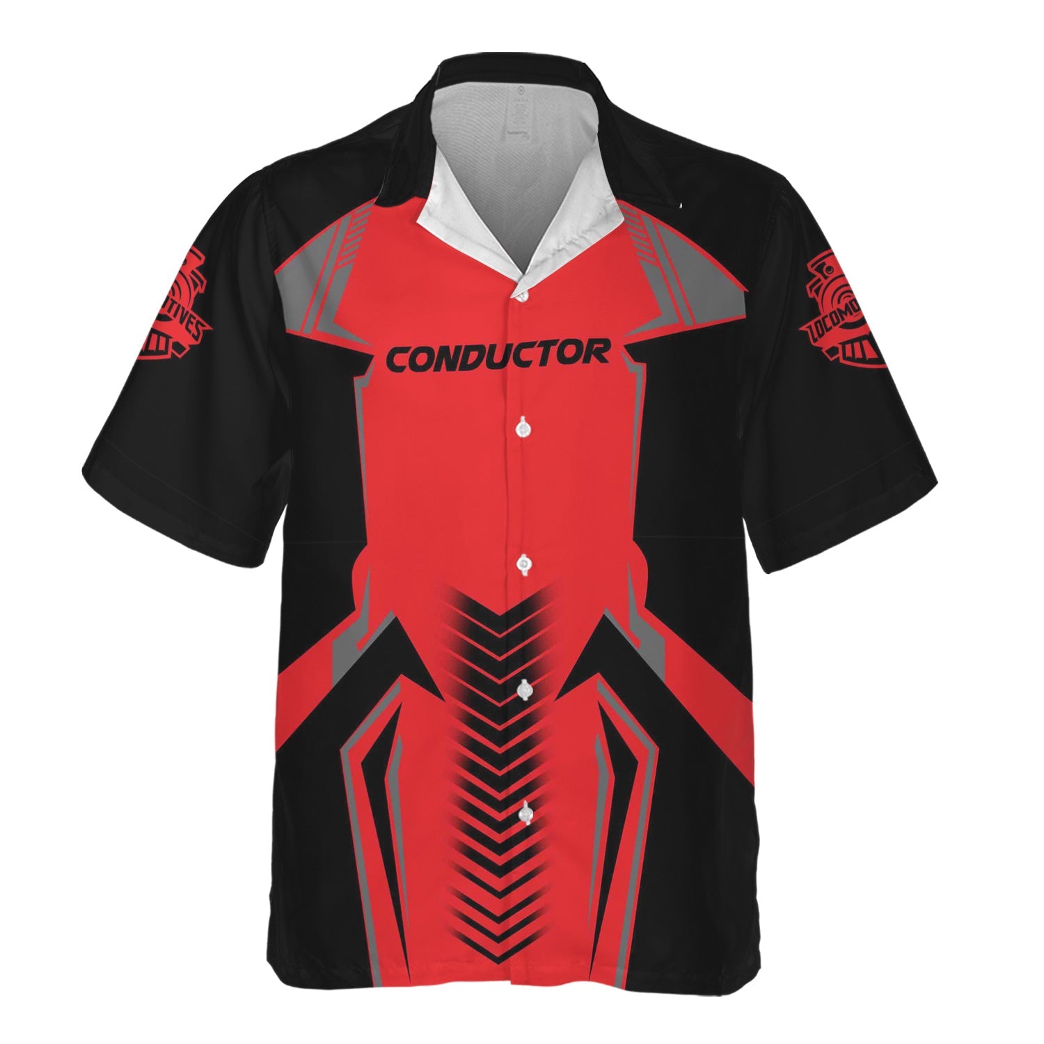 Railspirit Personalized Chicago, Milwaukee, St. Paul and Pacific Railroad Hawaiian Shirt Standout Style Custom Position Milwaukee Road Train Shirt