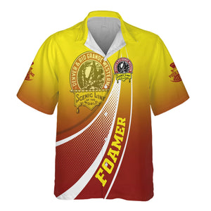 Railspirit Personalized Denver and Rio Grande Western Railroad Hawaiian Shirt Railway-Themed Style Shirt Gift Idea For Trainspotter