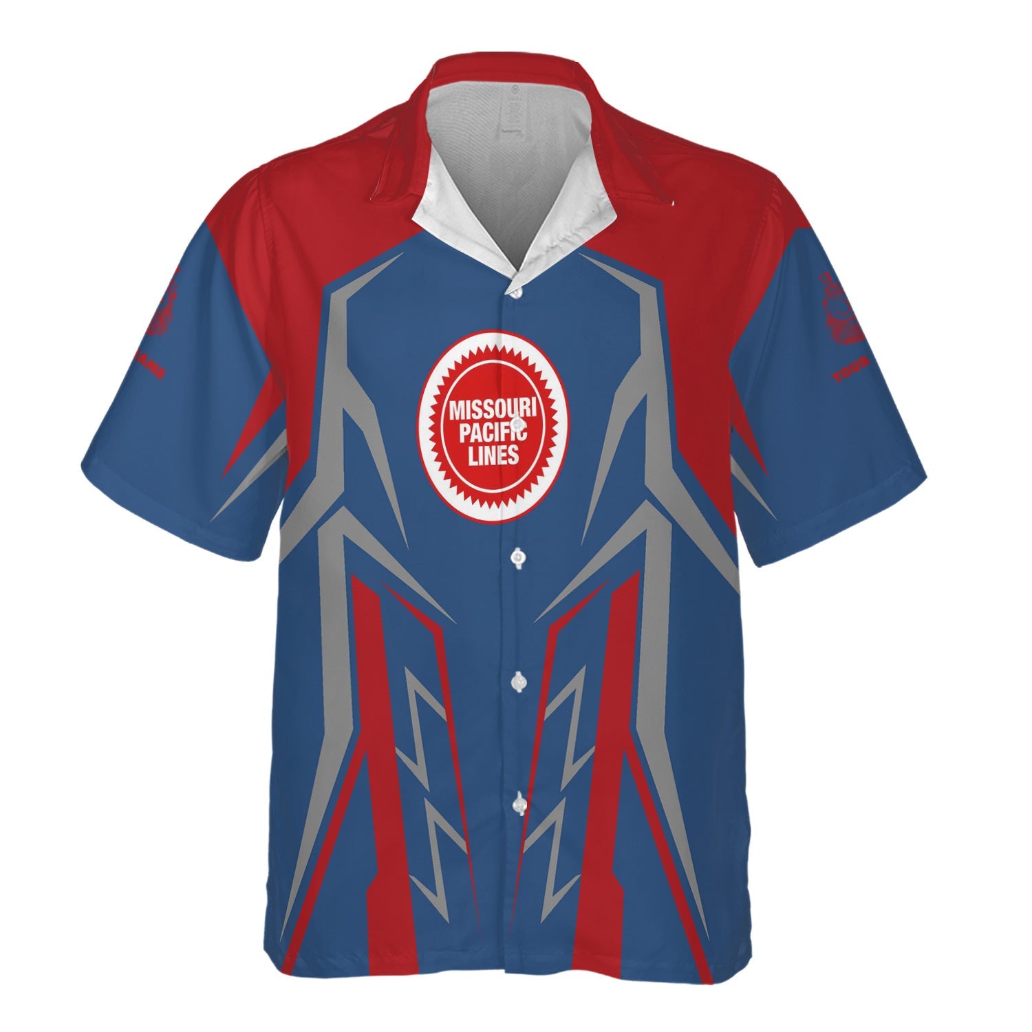 Railspirit Personalized Missouri Pacific Railroad Hawaiian Shirt Futuristic Design with Custom Job Train Shirt