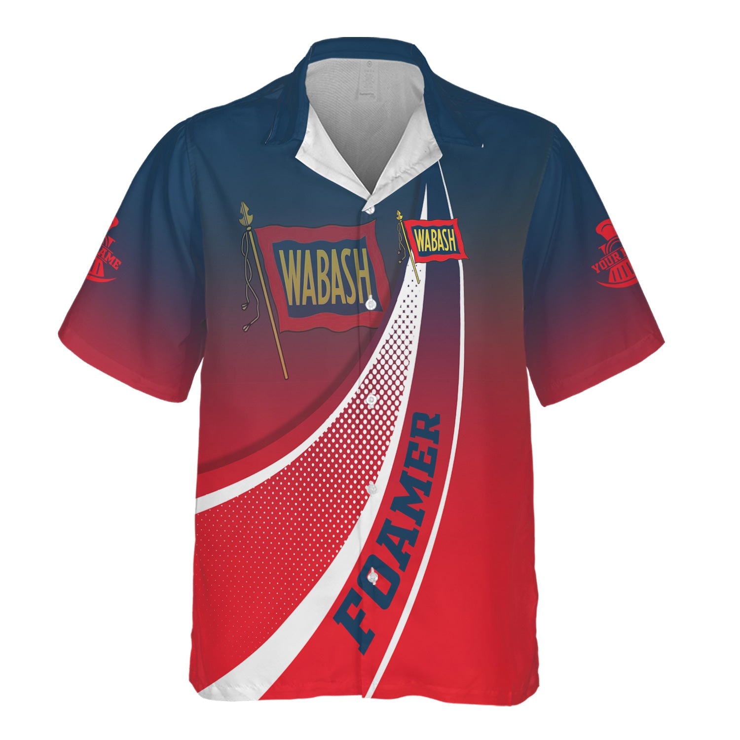 Railspirit Personalized Wabash Railroad Hawaiian Shirt Railway-Themed Style Shirt Gift Idea For Trainspotter