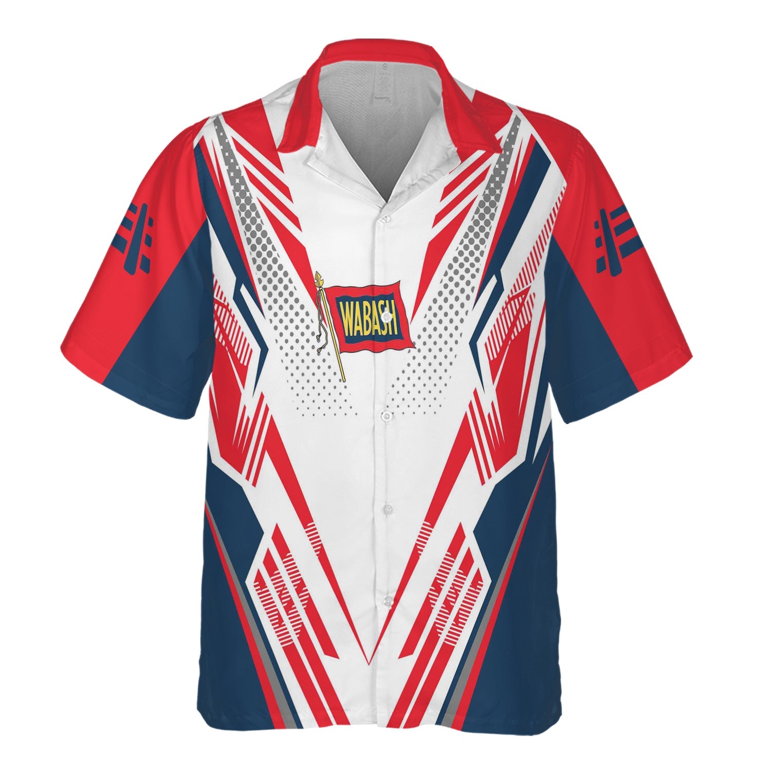 Railspirit Personalized Wabash Railroad Hawaiian Shirt Railroad Tribute Design Train Shirt for Train Lovers