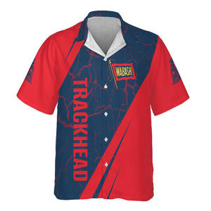 Railspirit Personalized Wabash Railroad Hawaiian Shirt Crackle Texture Style Shirt For Trackhead