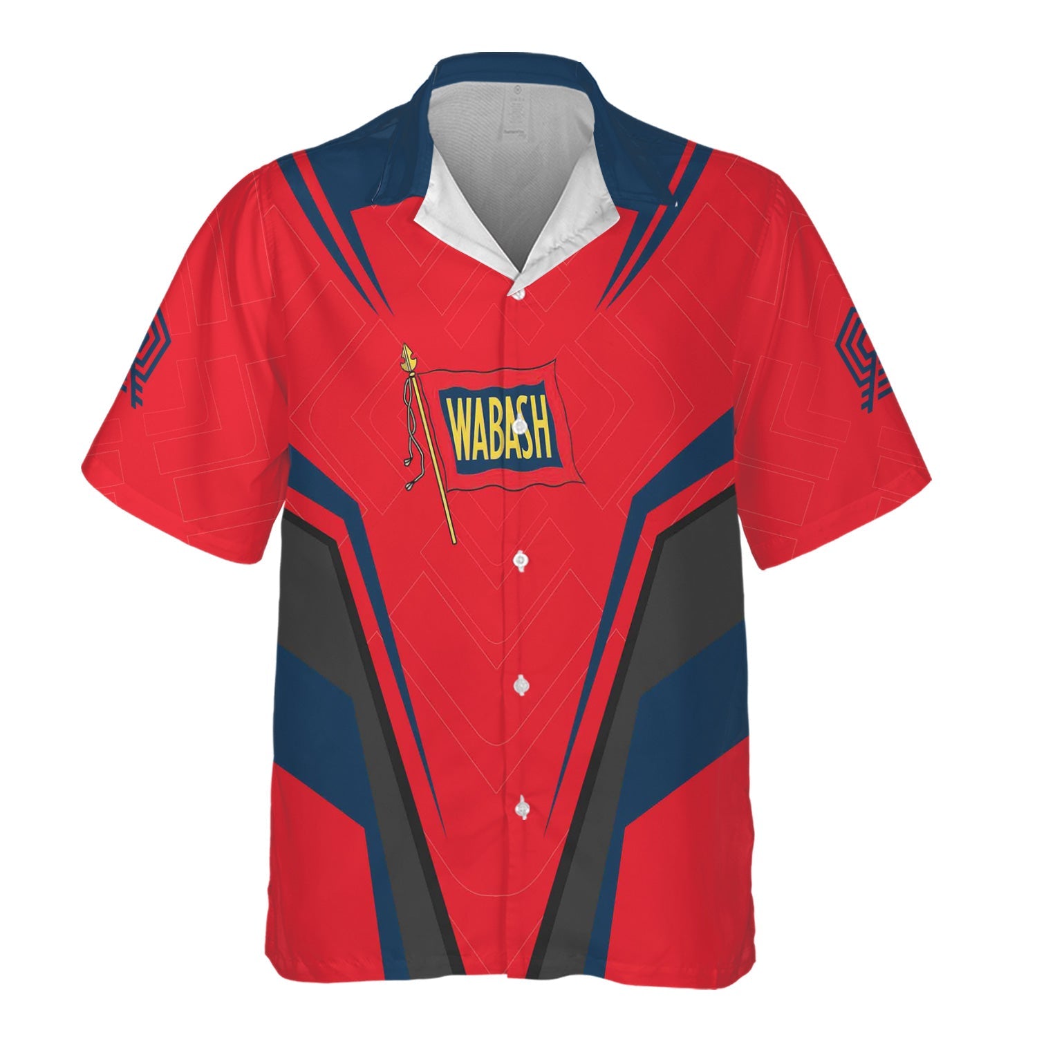 Railspirit Personalized Wabash Railroad Hawaiian Shirt Railway Inspired Apparel Train Shirt For Train Lovers