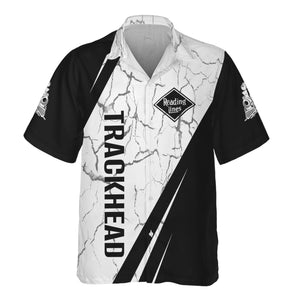 Railspirit Personalized Reading Railroad Hawaiian Shirt Crackle Texture Style Shirt For Trackhead