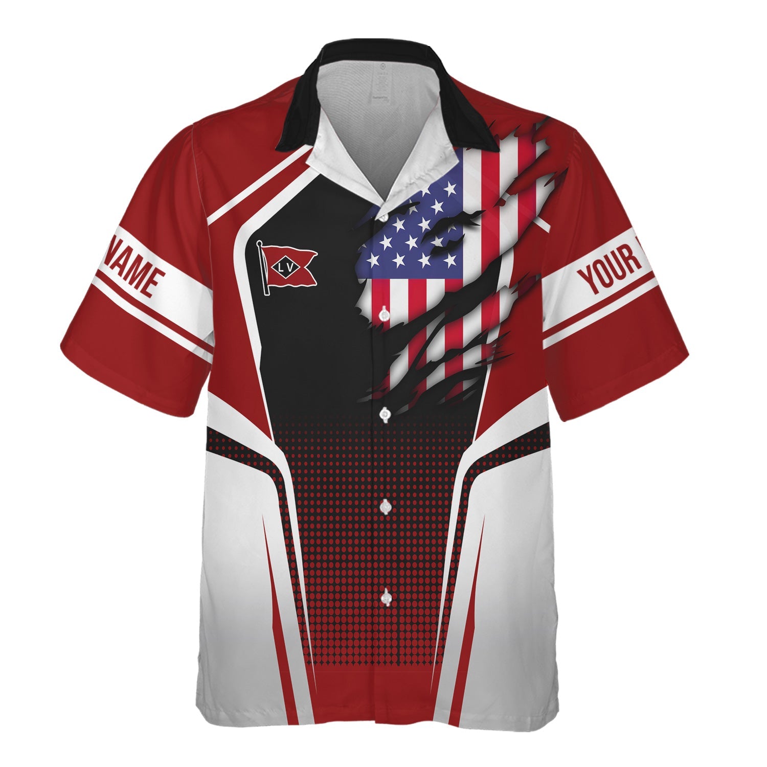 Railspirit Personalized Lehigh Valley Railroad Hawaiian Shirt American Eagle Vintage Train Shirt