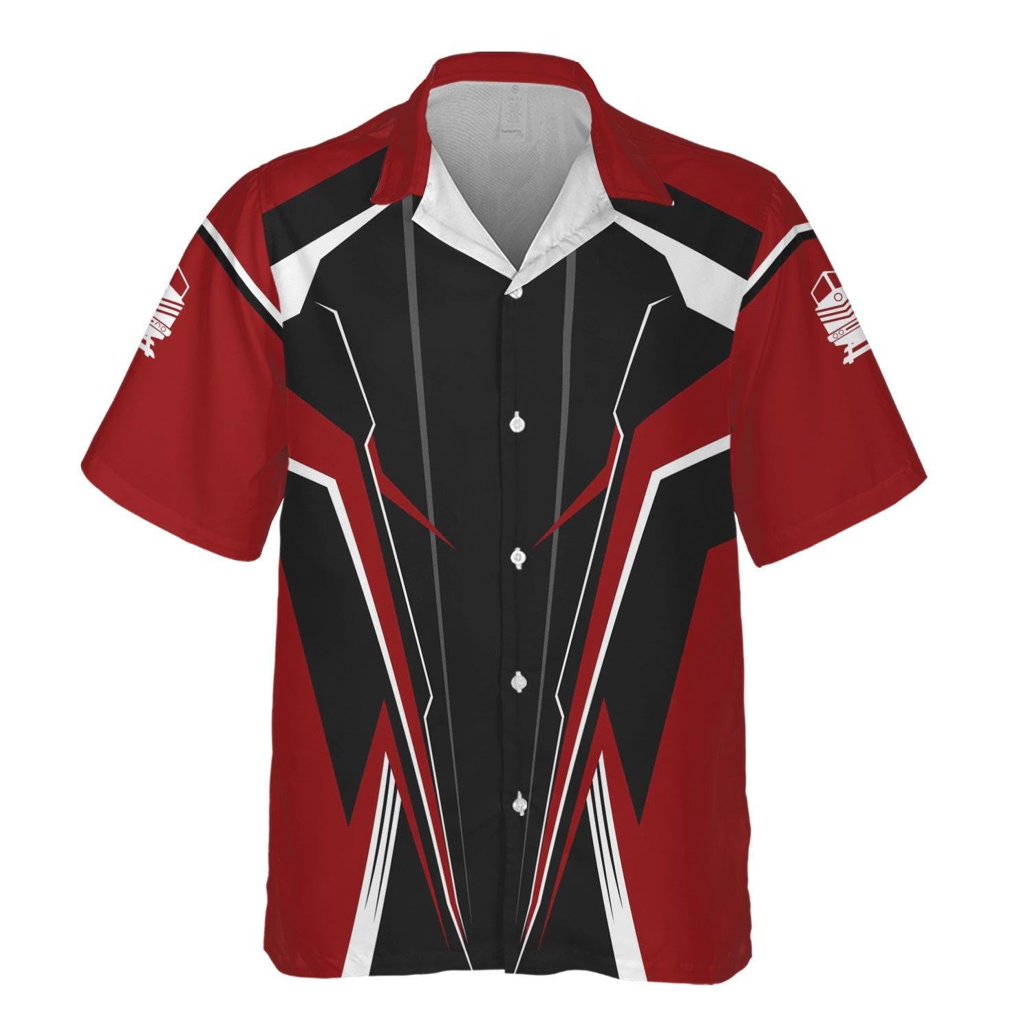 Railspirit Personalized Lehigh Valley Railroad Hawaiian Shirt Lightning-Edge Design Train Shirt For Railroad Lovers