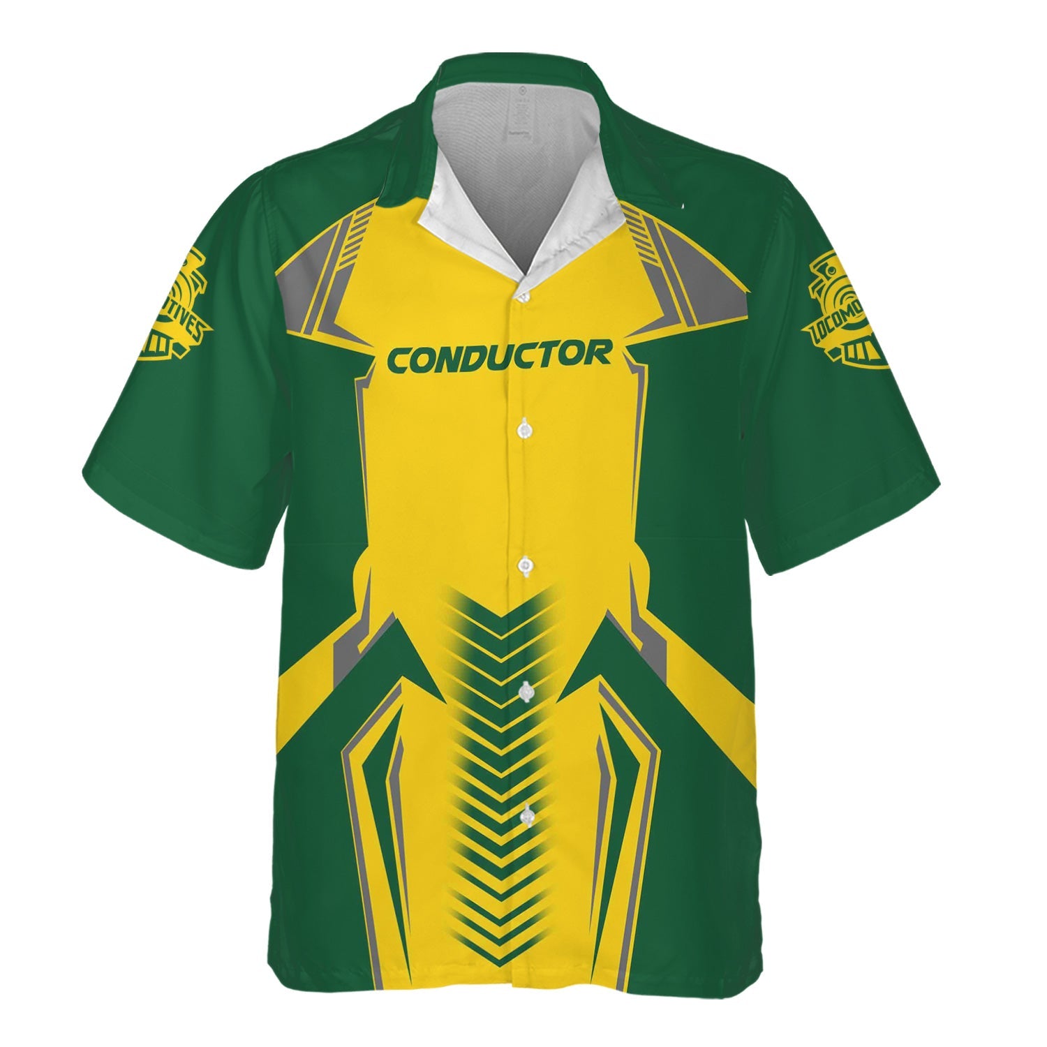 Railspirit Personalized Maine Central Railroad Hawaiian Shirt Standout Style with Custom Position Train Shirt