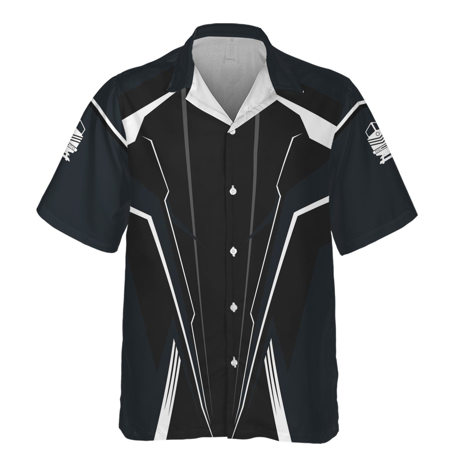 Railspirit Personalized Western Pacific Railroad Hawaiian Shirt Lightning-Edge Design Train Shirt For Railroad Lovers