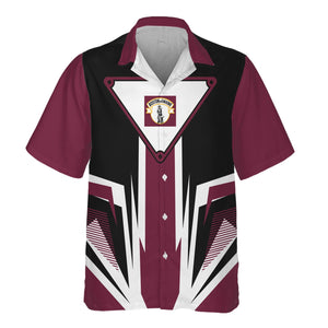 Railspirit Boston and Maine Railroad Hawaiian Shirt Bold Graphic Style All Over Printed Shirt