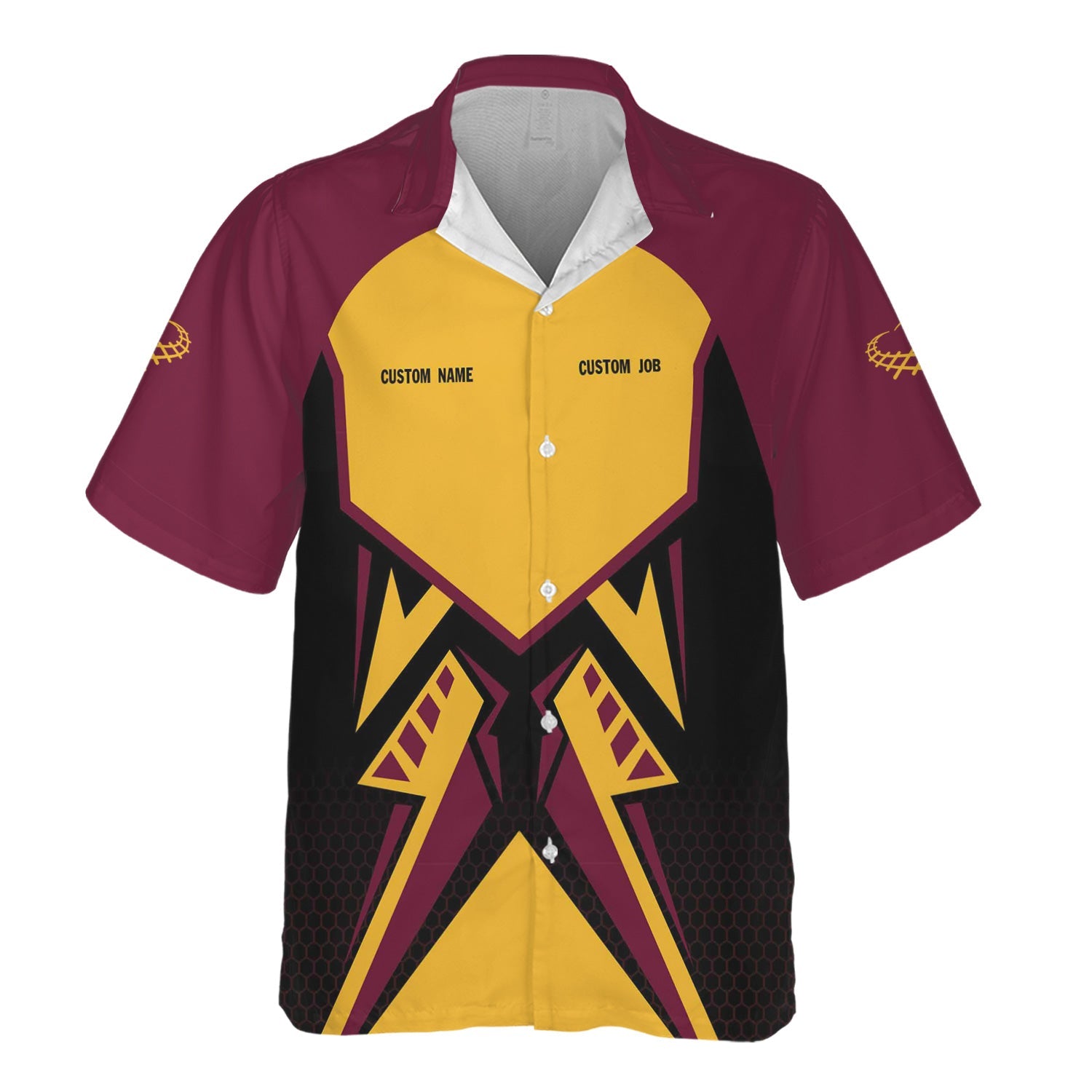 Railspirit Personalized Boston and Maine Railroad Hawaiian Shirt Vibriant Style with Custom Position Train Shirt