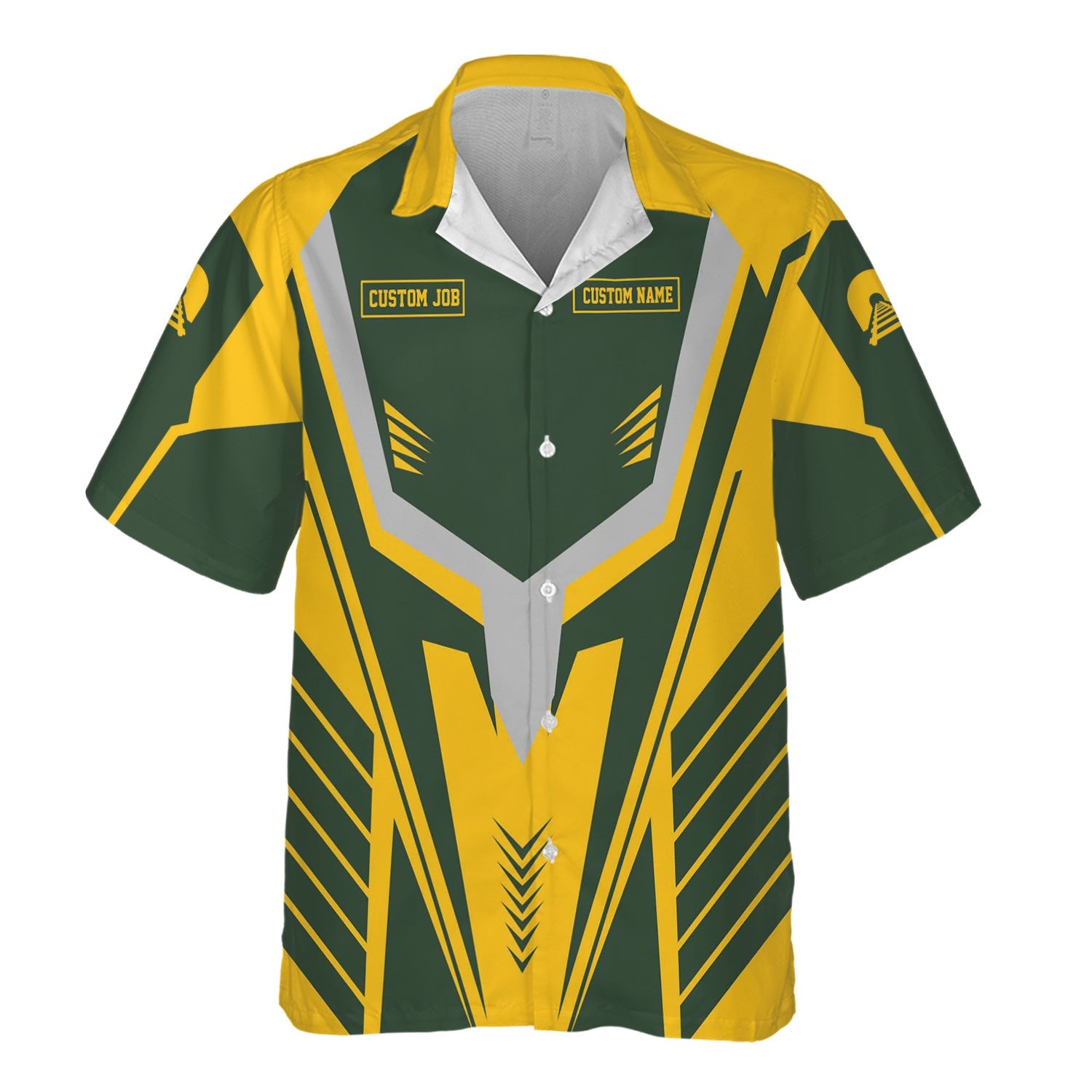 Railspirit Personalized New York, New Haven and Hartford Railroad Hawaiian Shirt Workwear-Inspired Custom Position New Haven Railroad Train Shirt