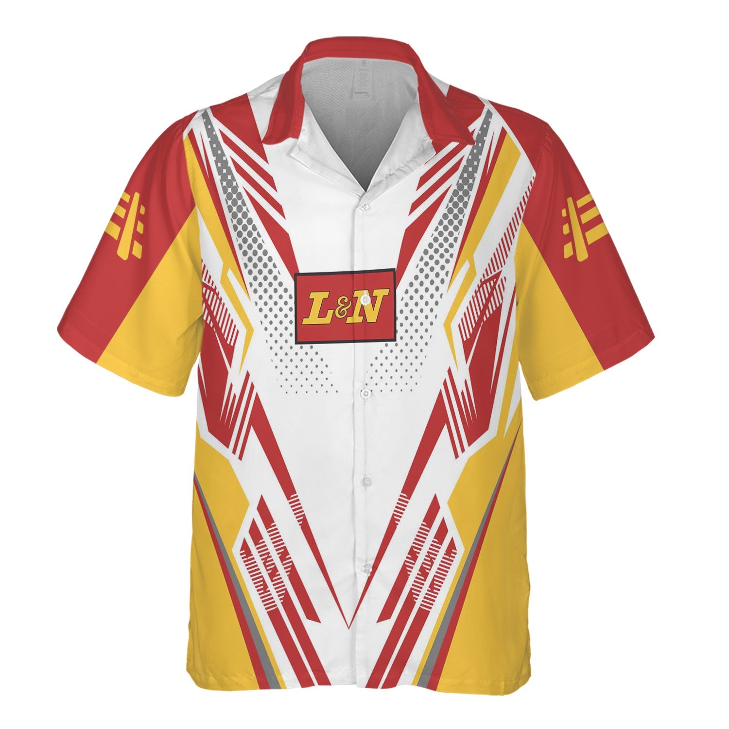 Railspirit Personalized Louisville and Nashville Railroad Hawaiian Shirt Railroad Tribute Design L&N Train Shirt for Train Lovers