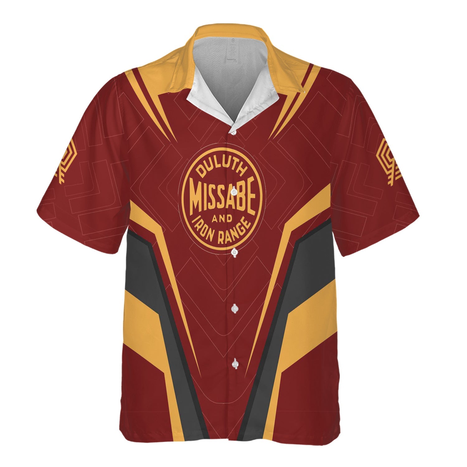 Railspirit Personalized Duluth, Missabe, & Iron Range Railroad Hawaiian Shirt Railway Inspired Apparel Train Shirt For Train Lovers