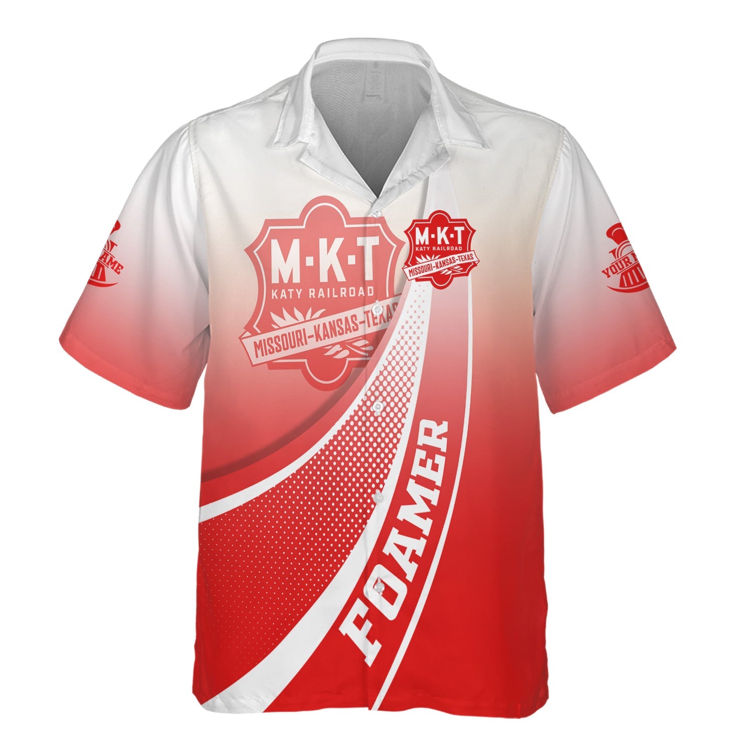 Railspirit Personalized Katy Railroad Hawaiian Shirt Railway-Themed Style Shirt Gift Idea For Trainspotter