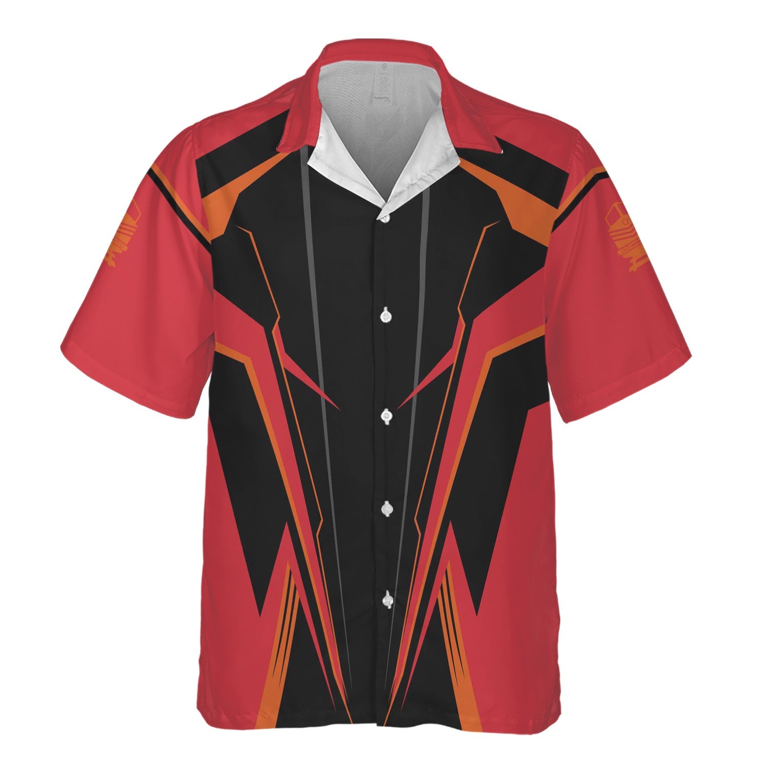 Railspirit Personalized Pacific Electric Railroad Hawaiian Shirt Lightning-Edge Design Train Shirt For Railroad Lovers