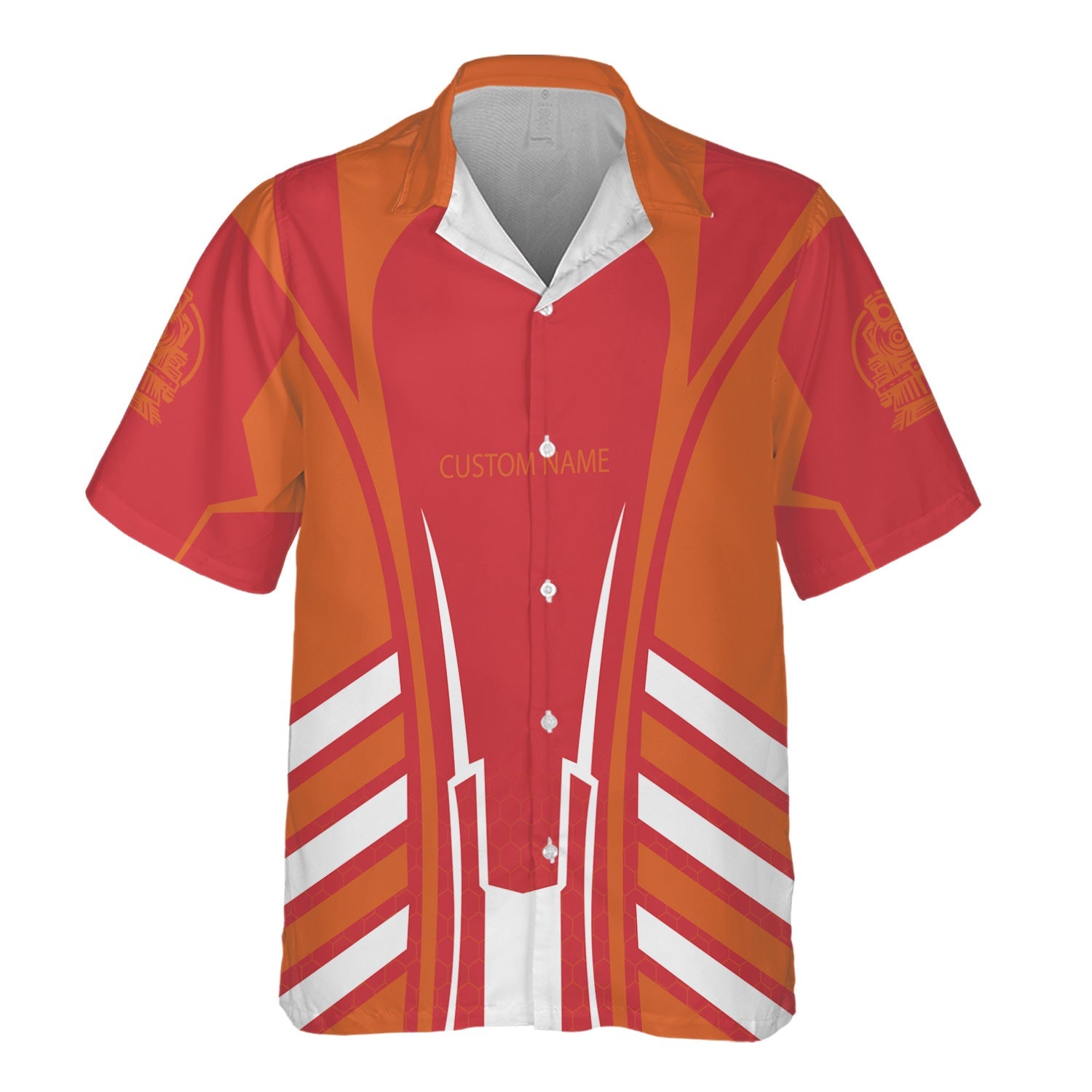 Railspirit Personalized Pacific Electric Railroad Hawaiian Shirt Striped Railroad Style Train Shirt All Over Print