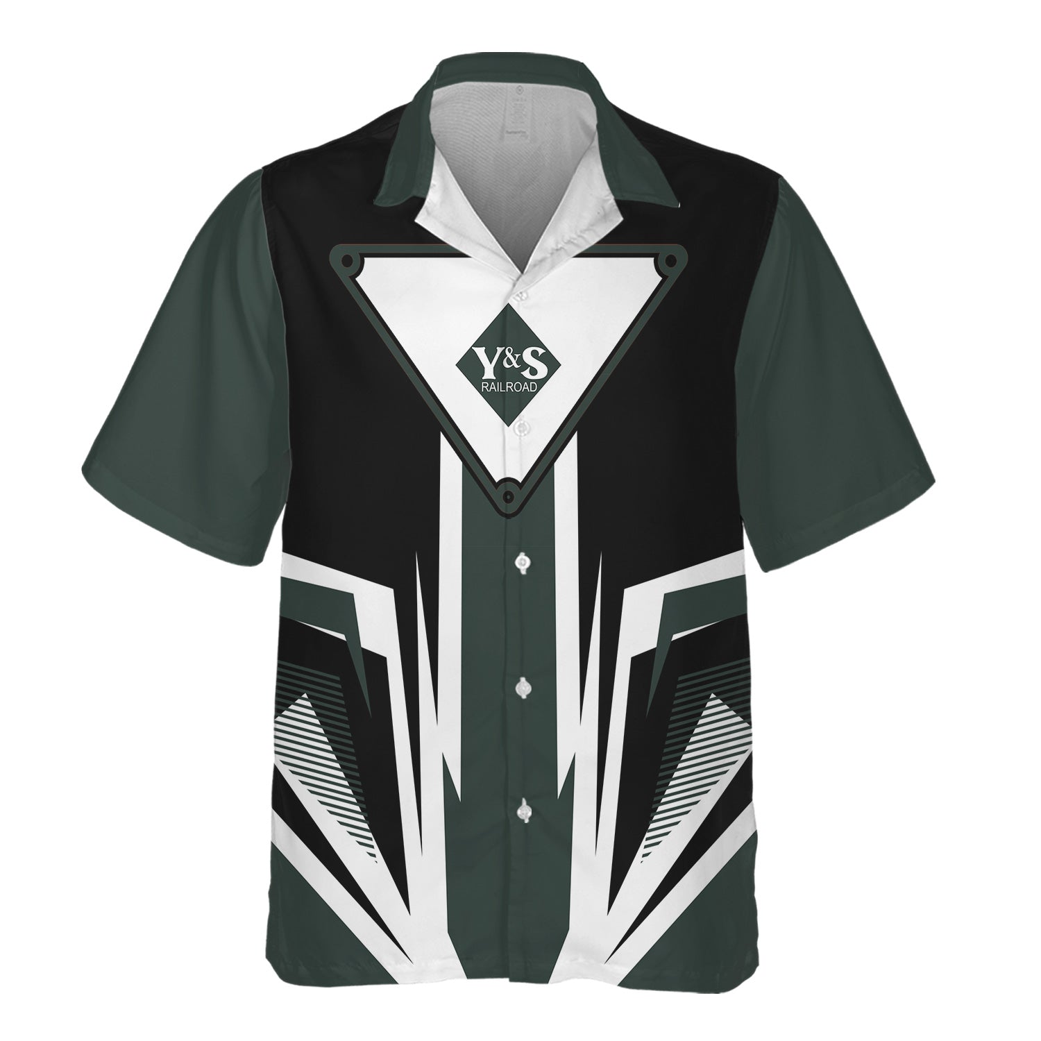 Railspirit Youngstown & Southern Railroad Hawaiian Shirt Bold Graphic Style All Over Printed Shirt