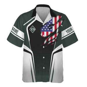 Railspirit Personalized Youngstown & Southern Railroad Hawaiian Shirt American Eagle Vintage Train Shirt