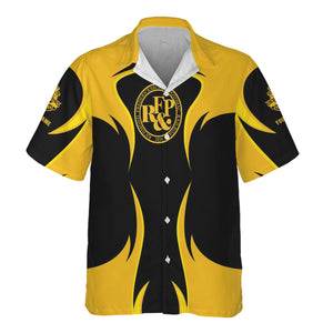 Railspirit Personalized Richmond, Fredericksburg And Potomac Railroad Hawaiian Shirt Distinctive Flame Style Shirt For Steam Engine Addict