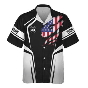 Railspirit Personalized Detroit Toledo And Ironton Railroad Hawaiian Shirt American Eagle Vintage Train Shirt