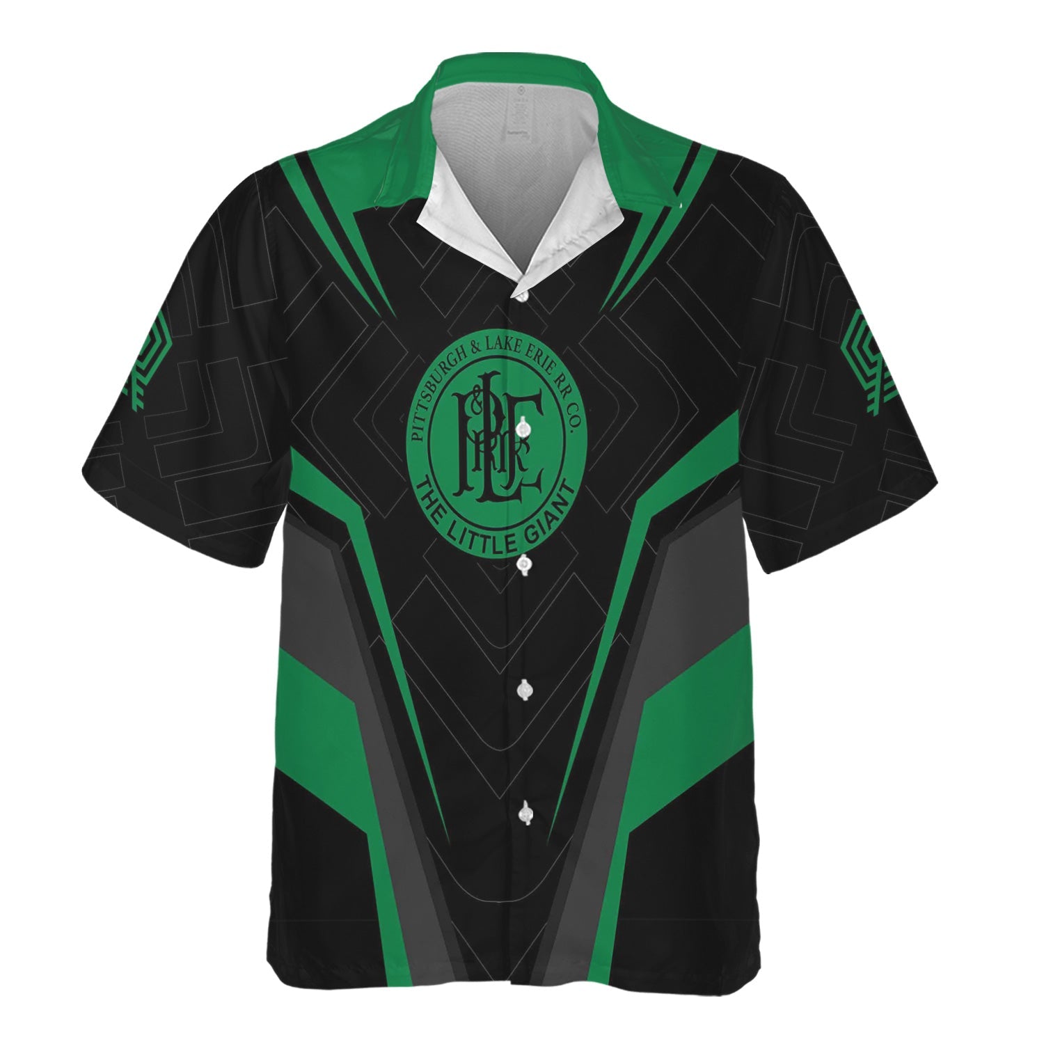 Railspirit Personalized Pittsburgh And Lake Erie Railroad Hawaiian Shirt Railway Inspired Apparel Train Shirt For Train Lovers