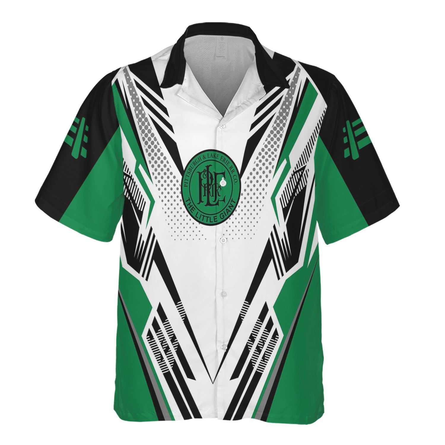 Railspirit Personalized Pittsburgh And Lake Erie Railroad Hawaiian Shirt Railroad Tribute Design Train Shirt for Train Lovers