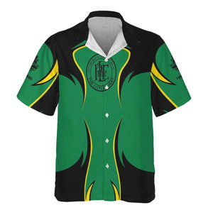 Railspirit Personalized Pittsburgh And Lake Erie Railroad Hawaiian Shirt Distinctive Flame Style Shirt For Steam Engine Addict