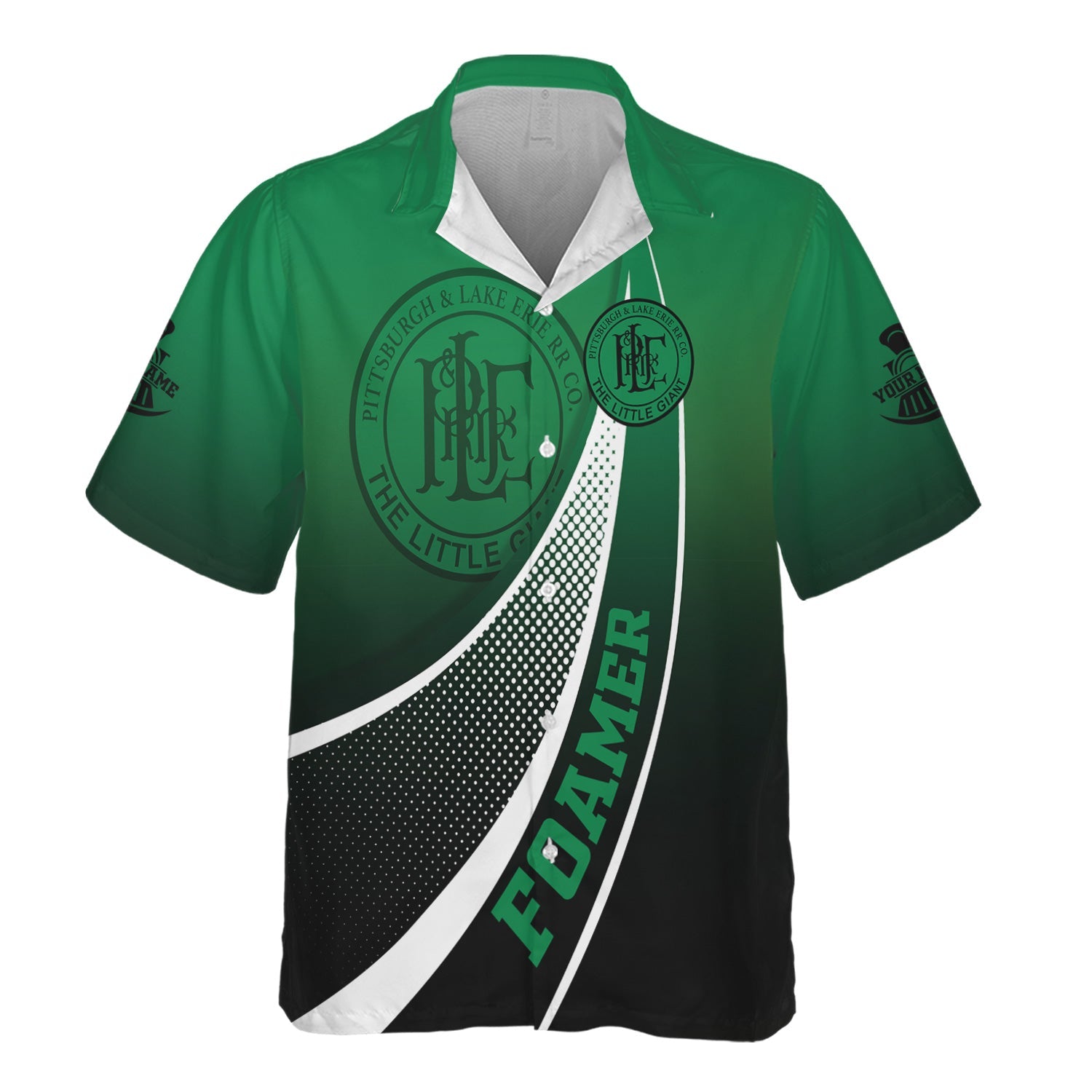 Railspirit Personalized Pittsburgh And Lake Erie Railroad Hawaiian Shirt Railway-Themed Style Shirt Gift Idea For Trainspotter