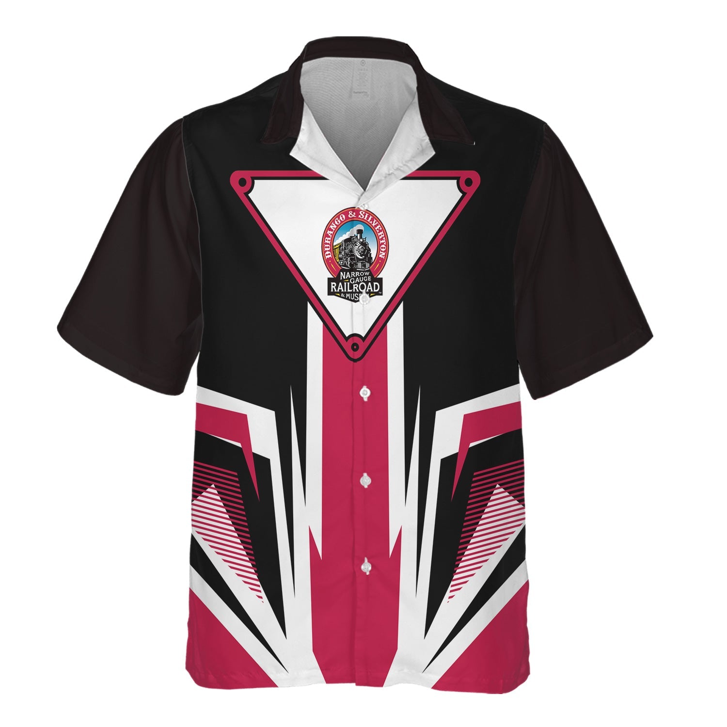 Railspirit Durango And Silverton Narrow Gauge Railroad Hawaiian Shirt Bold Graphic Style All Over Printed Shirt