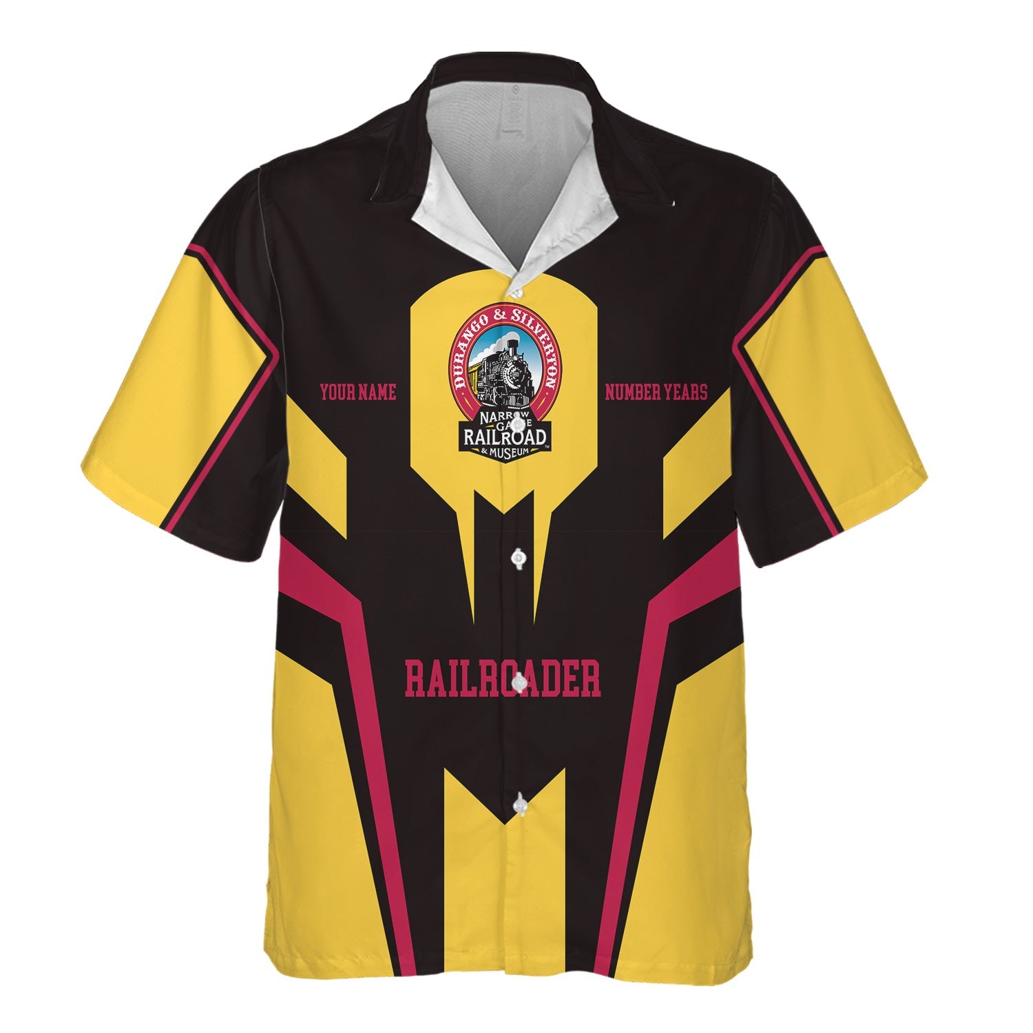 Railspirit Personalized Durango And Silverton Narrow Gauge Railroad Hawaiian Shirt Custom Year Railroader Shirt Gift Idea For Train Lover