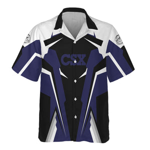 Railspirit Personalized CSX Transportation Railroad Hawaiian Shirt Strong Line Style Train Unisex Shirt All Over Print