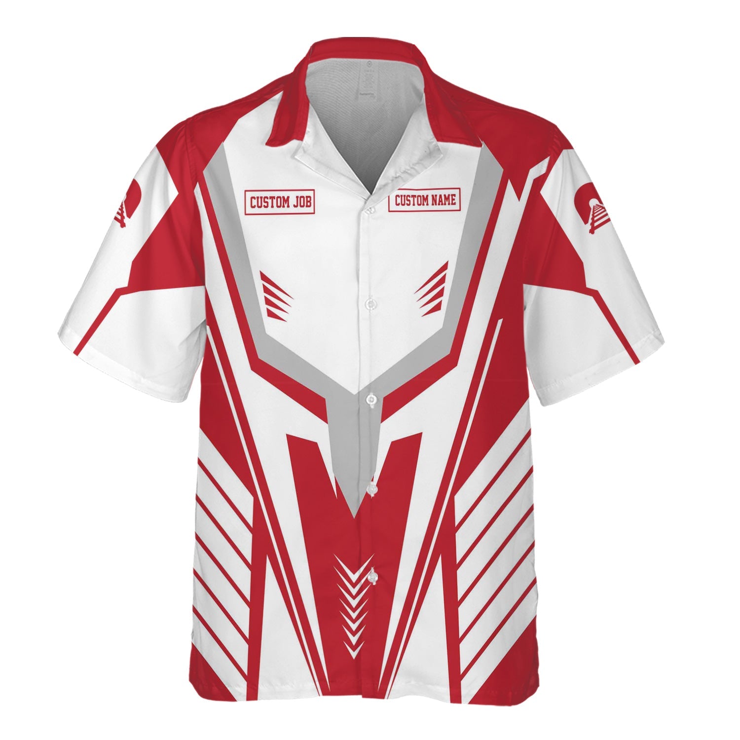 Railspirit Personalized Green Bay & Western Railroad Hawaiian Shirt Workwear-Inspired with Custom Position Train Shirt